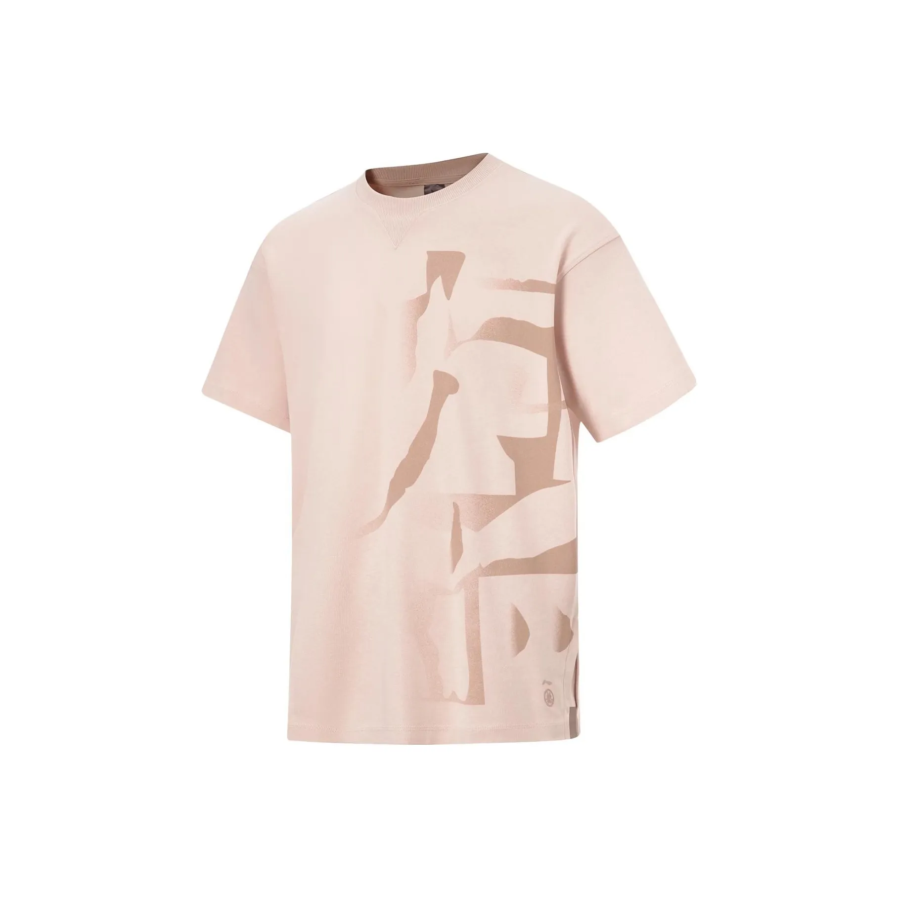 LiNing T Shirt Men's Tea Orange Pink