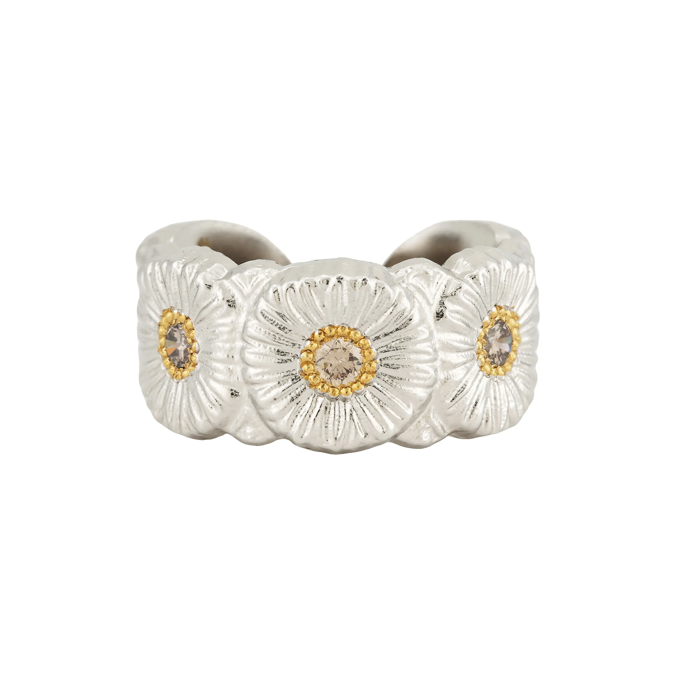 BUCCELLATI 925 Sterling Silver Rings Unisex Silver