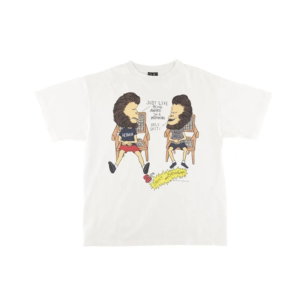 Bape X SAINT Mxxxxxx Heaven And Hell Tee