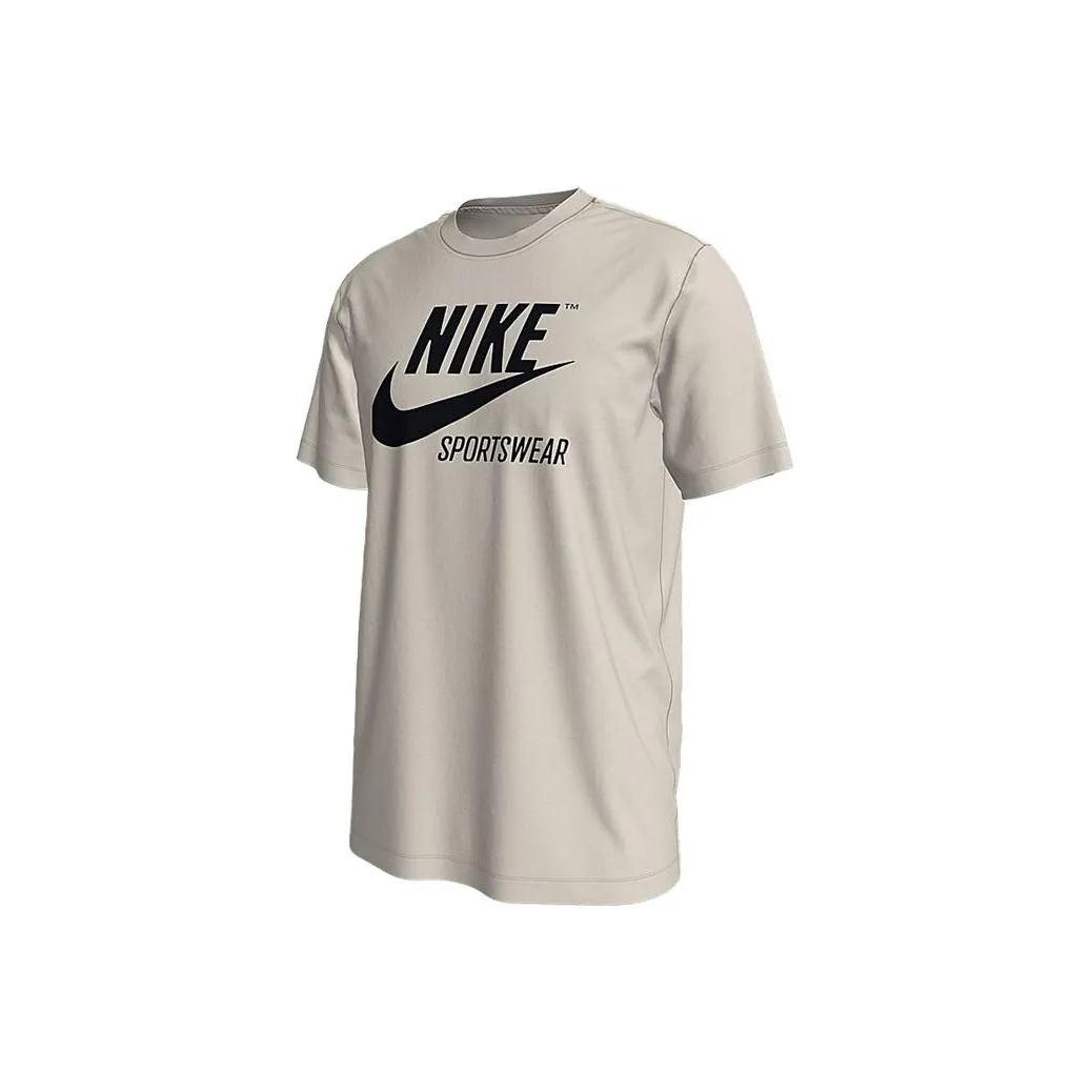 Nike T Shirts Men's Gray White