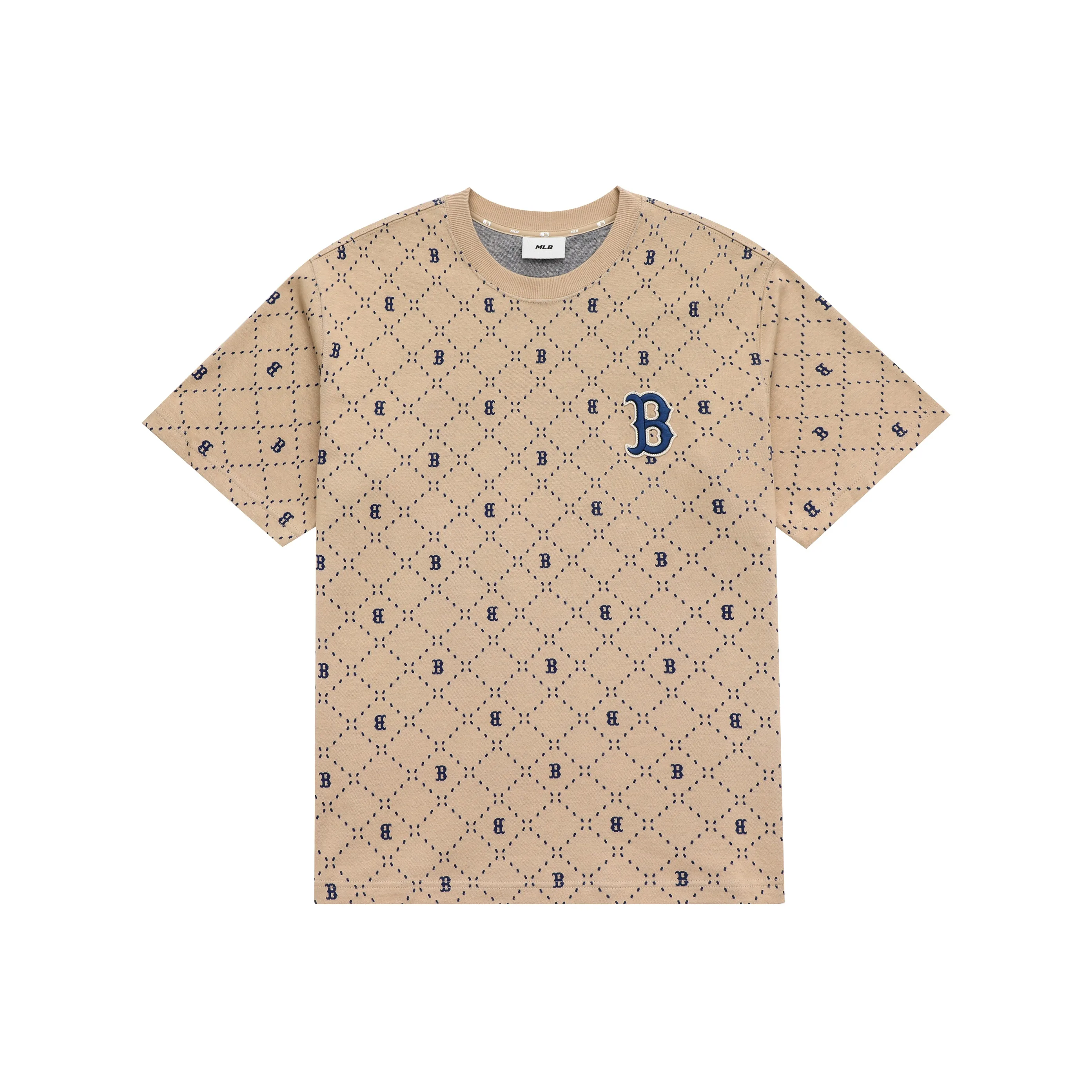 MLB Set in Sleeve T Shirt Unisex Sandy Brown