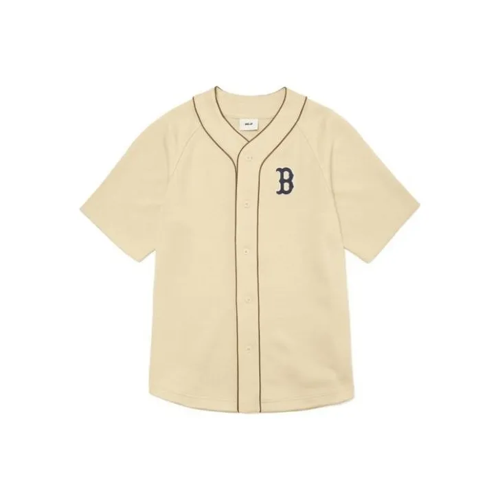 MLB T Shirt Unisex Beige Yellow