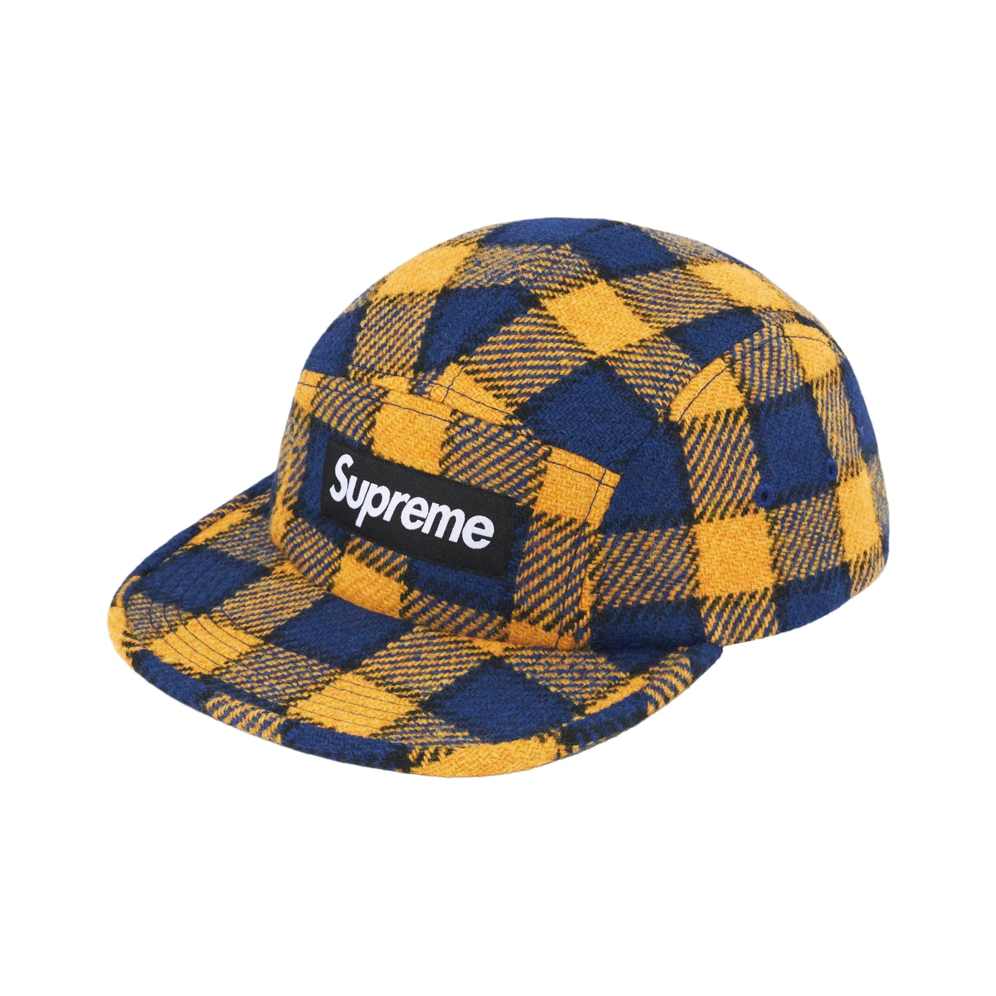 Supreme Шерсть Кепки Унисекс Черный Красный Розовый Желтый Синий