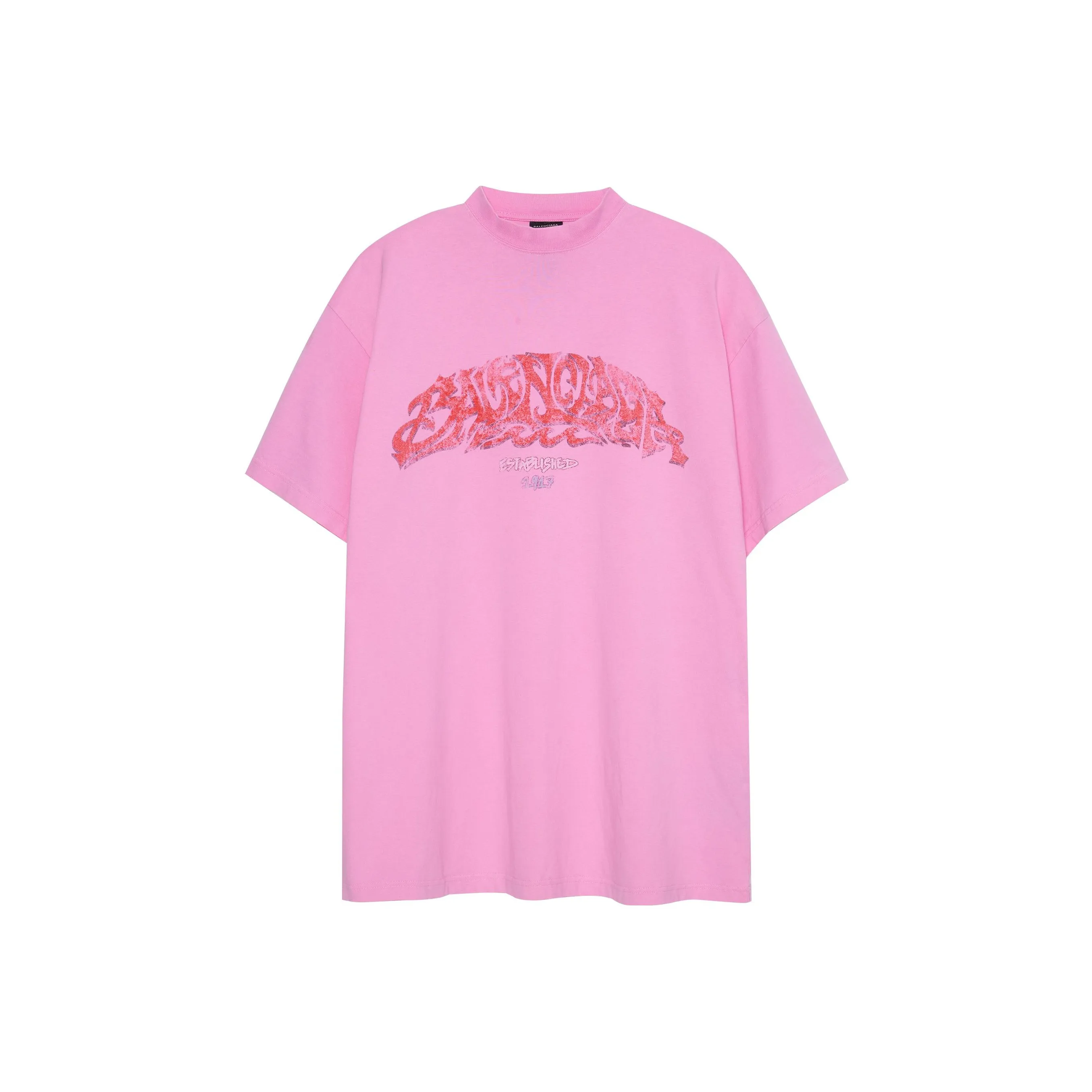 Balenciaga SS23 T-Shirt Loose Fit Unisex Pink