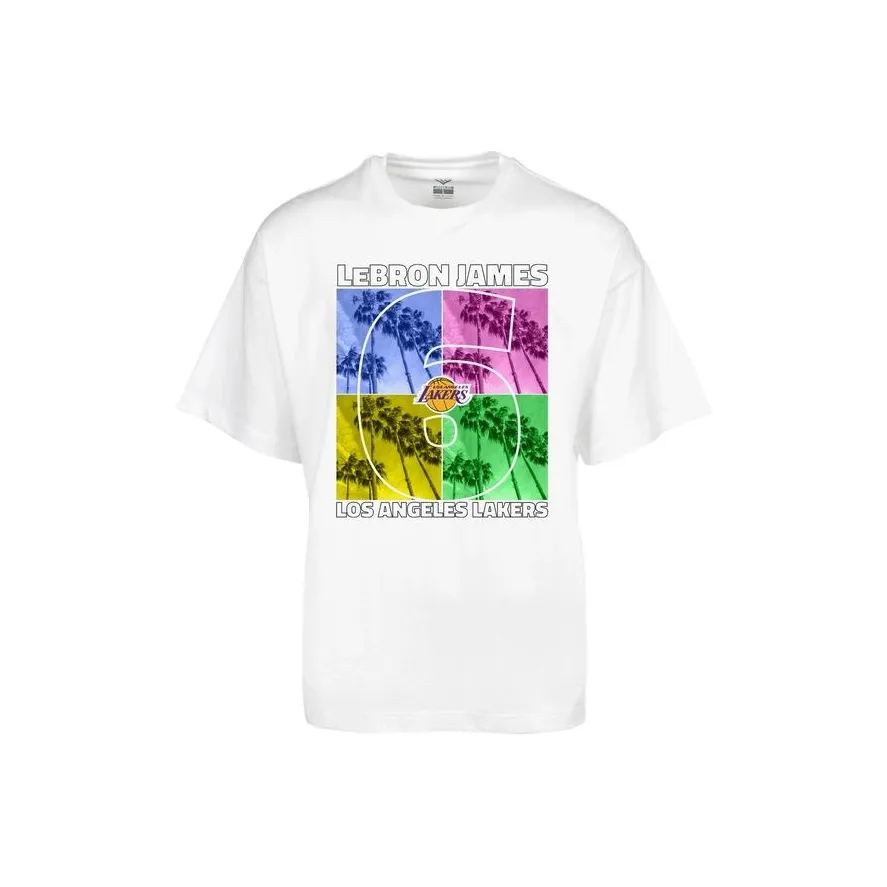 NBA James T Shirts Unisex White
