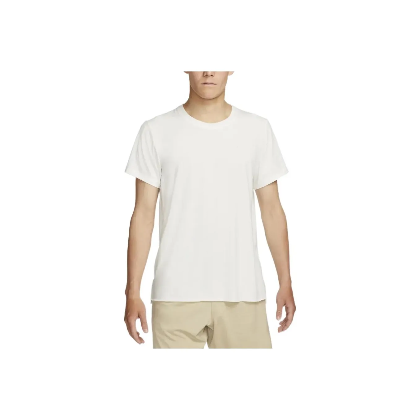 Nike T Shirts Men's Sail White/Mist Gray