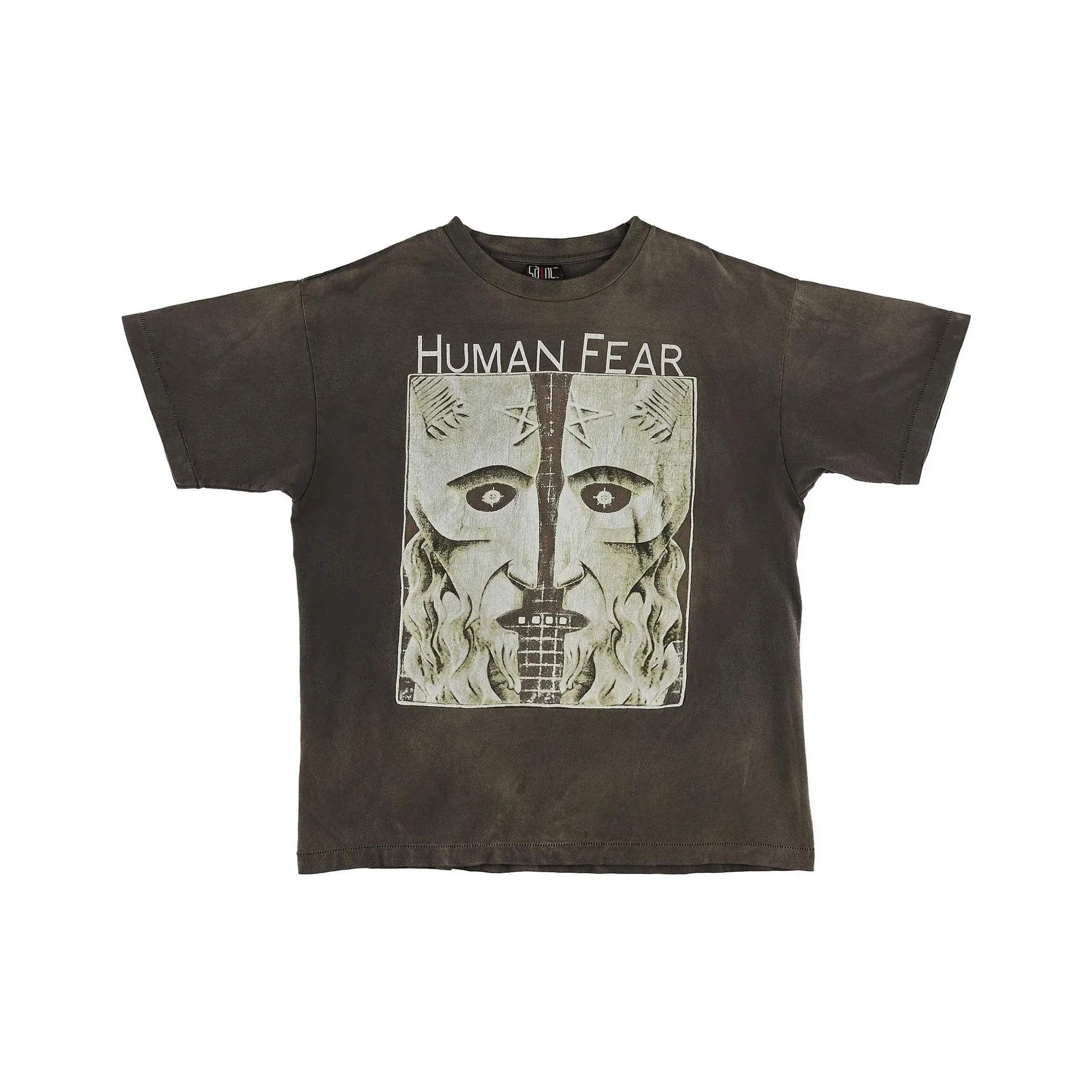 SAINT Mxxxxxx Выстиранный Черный Мужская T-Рубашка