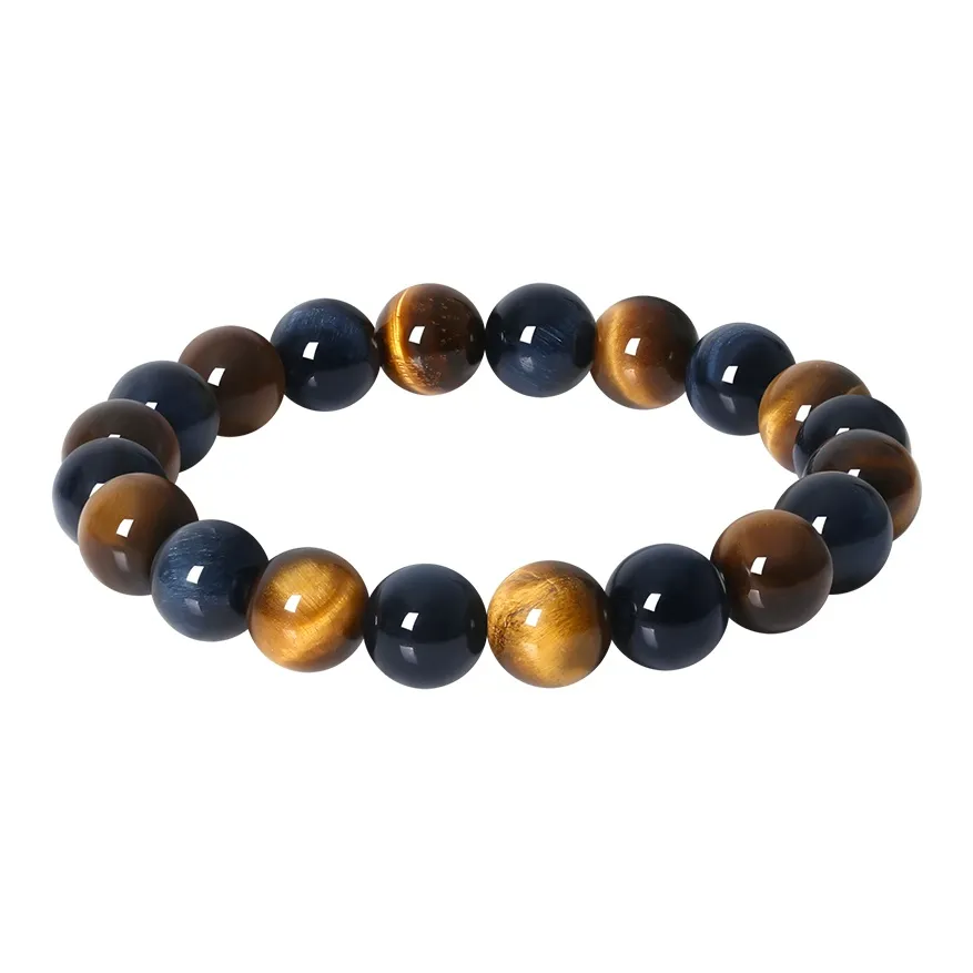 CHOW TAI FOOK Tiger's Eye Stone Bracelets Men's