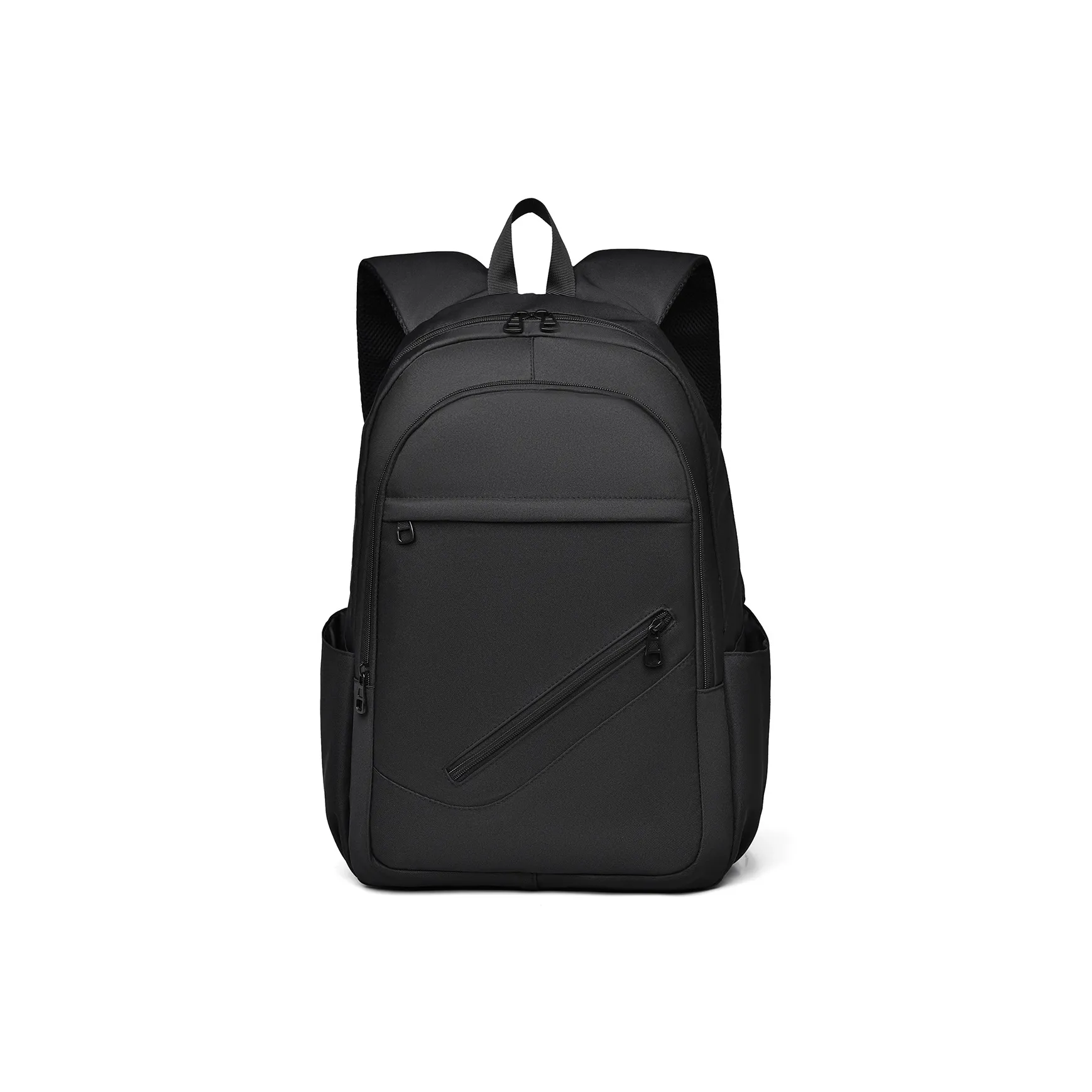 LETOO Durable Fabric Student Backpack Regular Unisex Black/Gray/Ecru