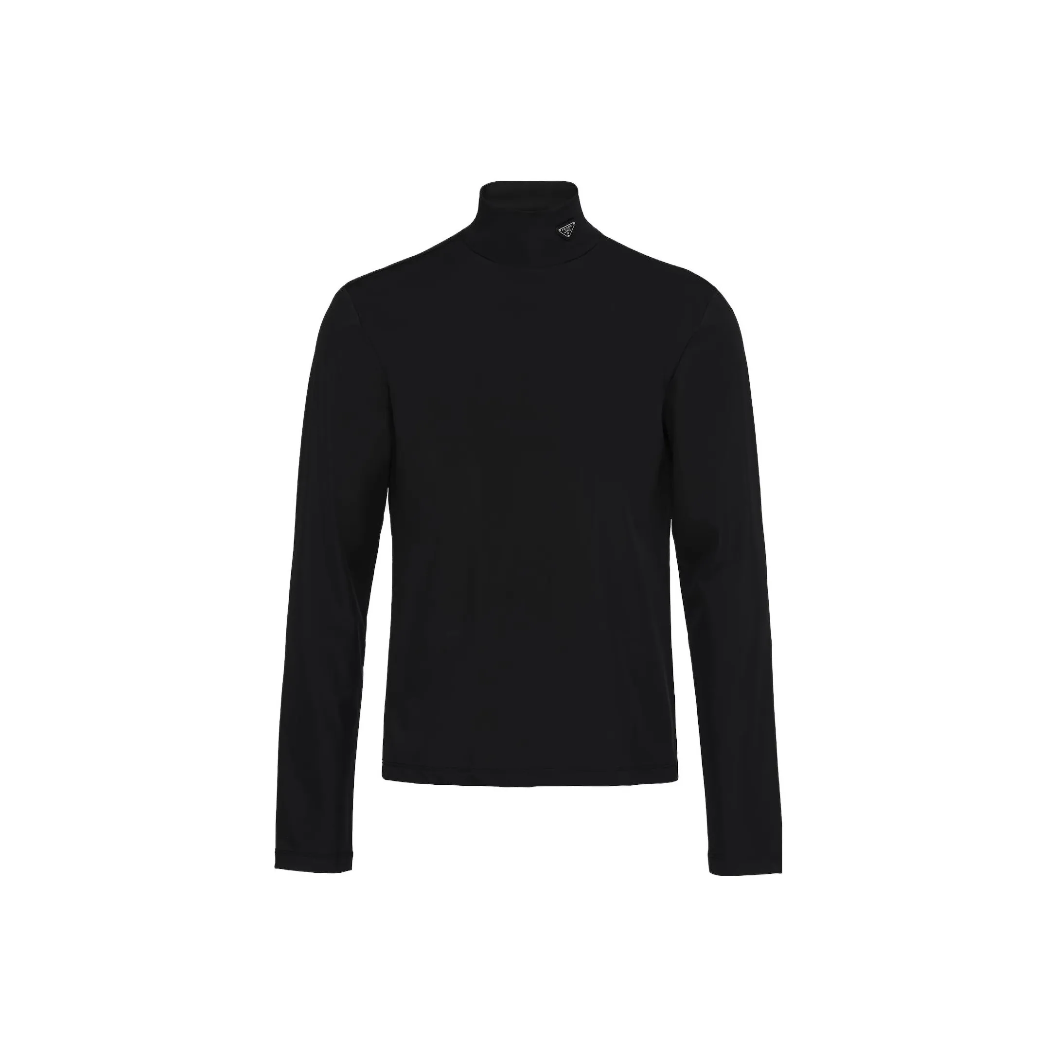 PRADA Triangle logo Roll neck Top