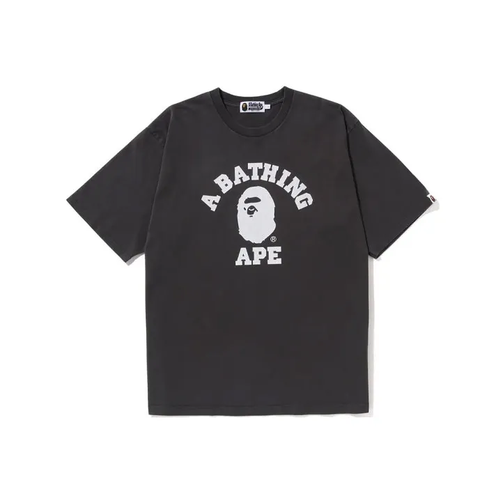 Bape Pigment Dyed College Relaxed Fit Tee