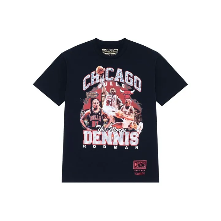 MITCHELL NESS T-Shirt Унисекс Черный