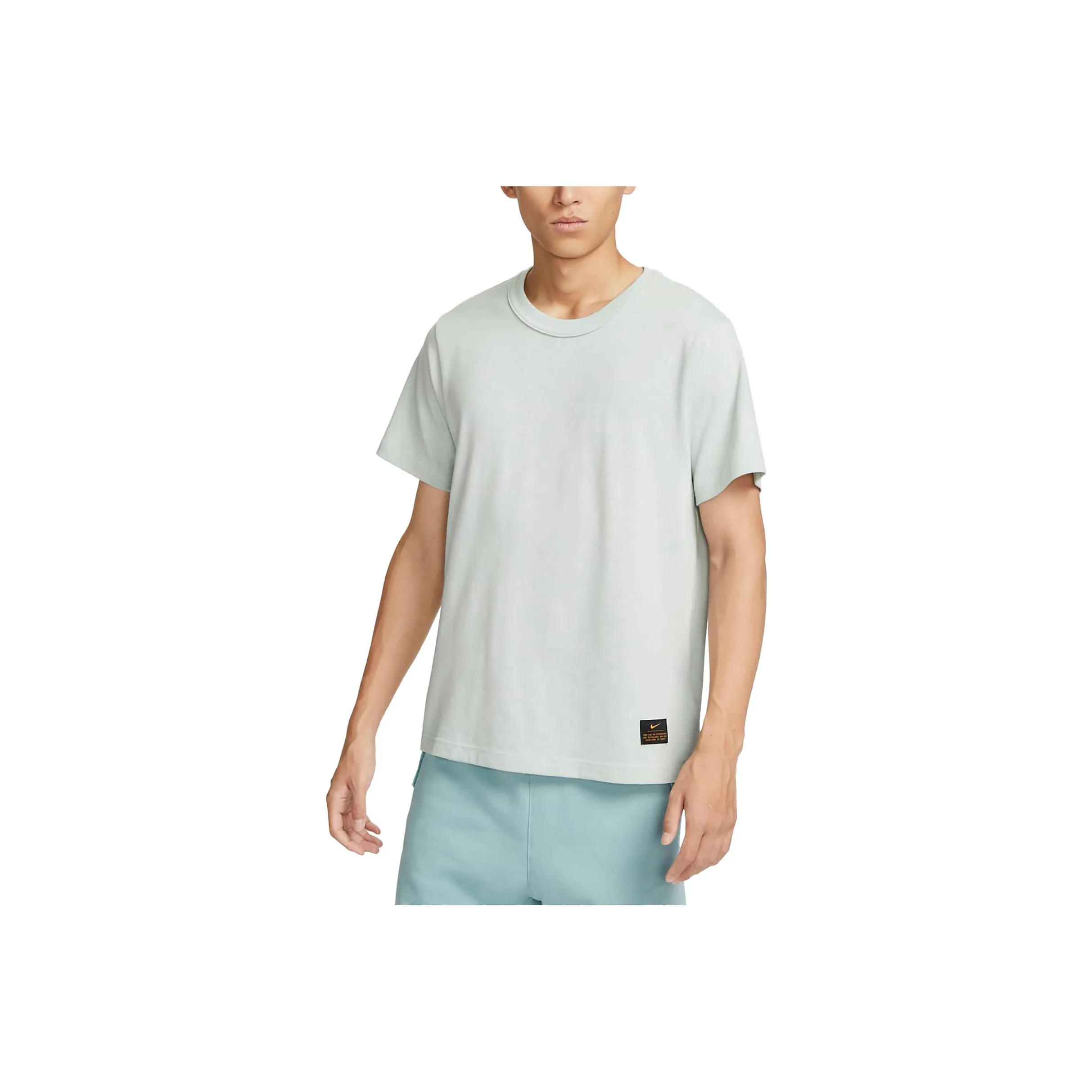 Nike Светлый Серебряный Мужской Т-Рубашка