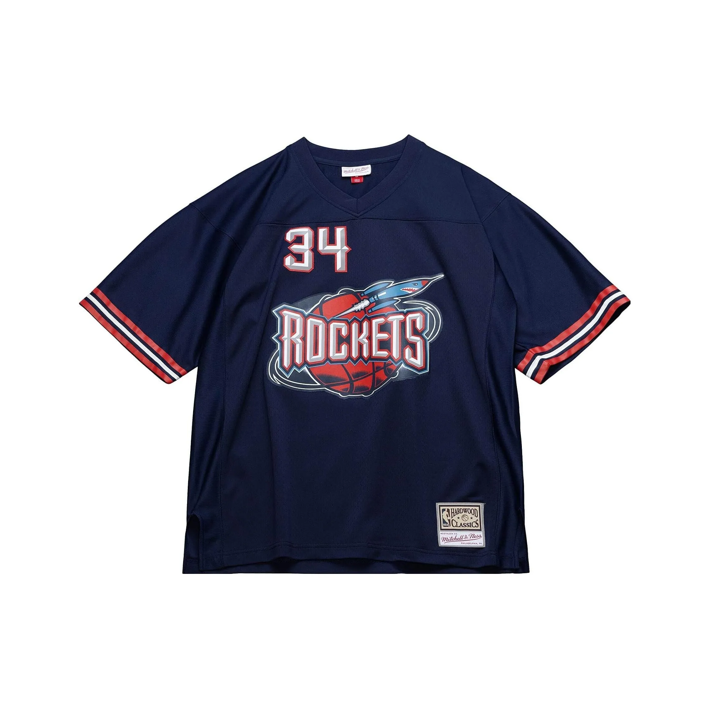 Mitchell Ness Blue Men's T-Shirts Mitchell Ness Синие Мужские Футболки