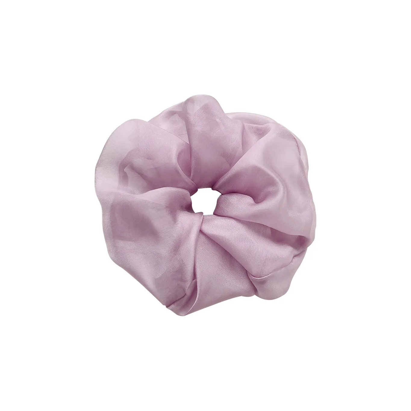 Left Europe Plus Size Extra Large Purple Gauze Chubby Ball Head Hair Tie Women's