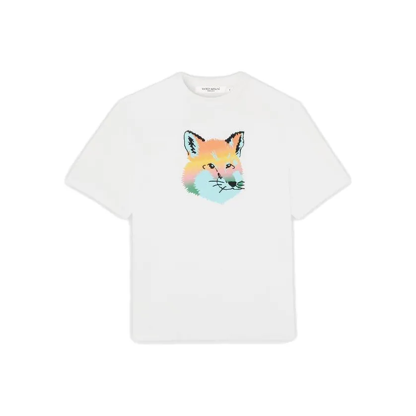 Maison Kitsune Белая Унисекс Футболка