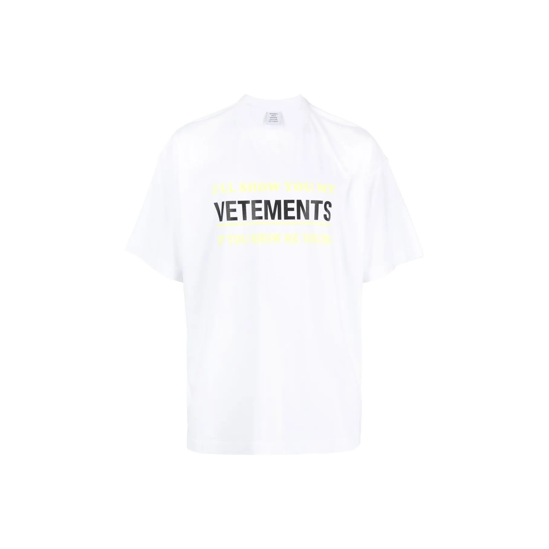 Vetements Белая Унисекс Футболка