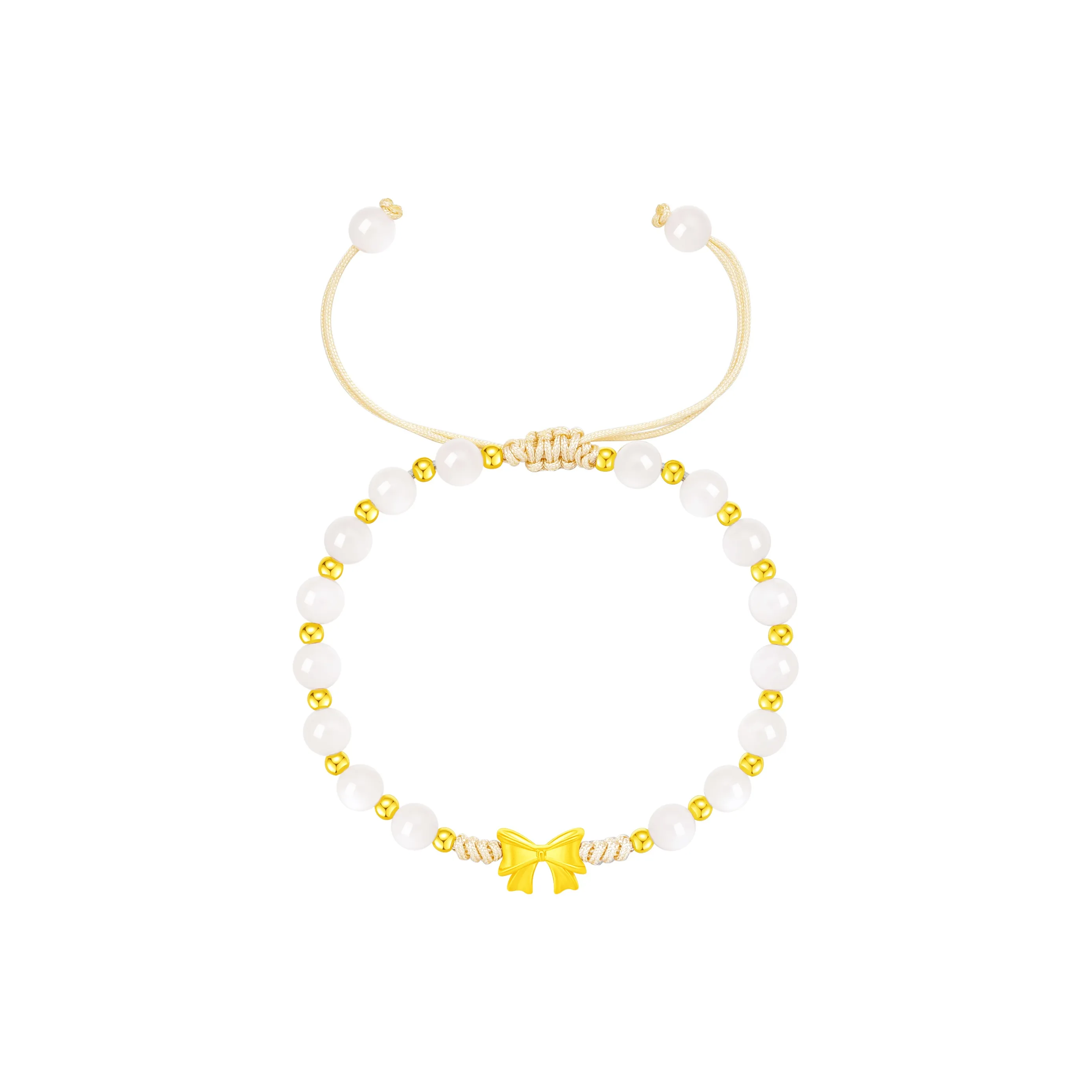 Lao Feng Xiang Hetian Jade Bracelets White Jade Women's