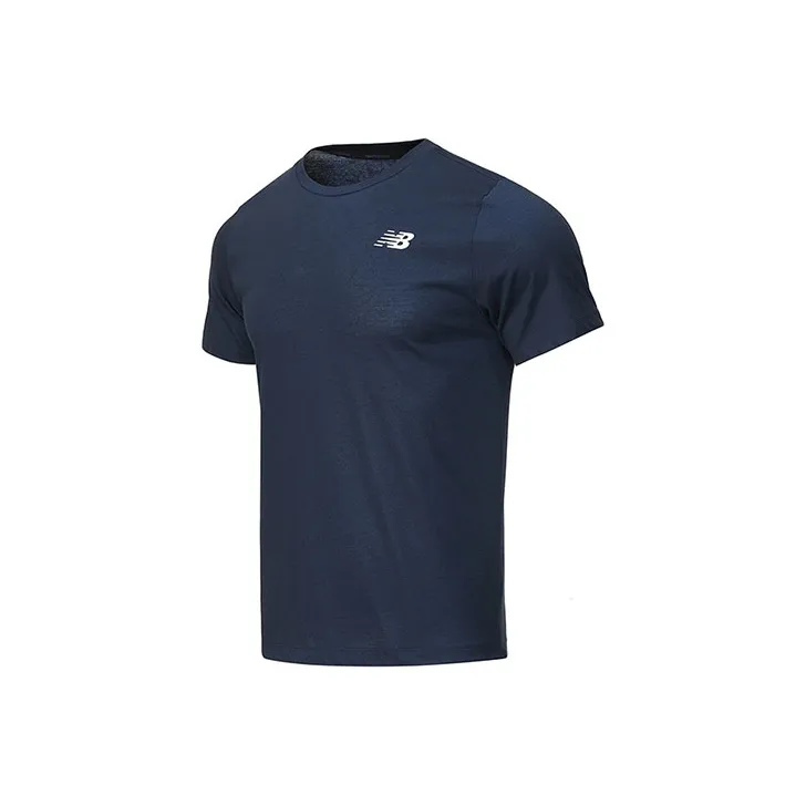 New Balance совместная футболка мужская темно-синяя