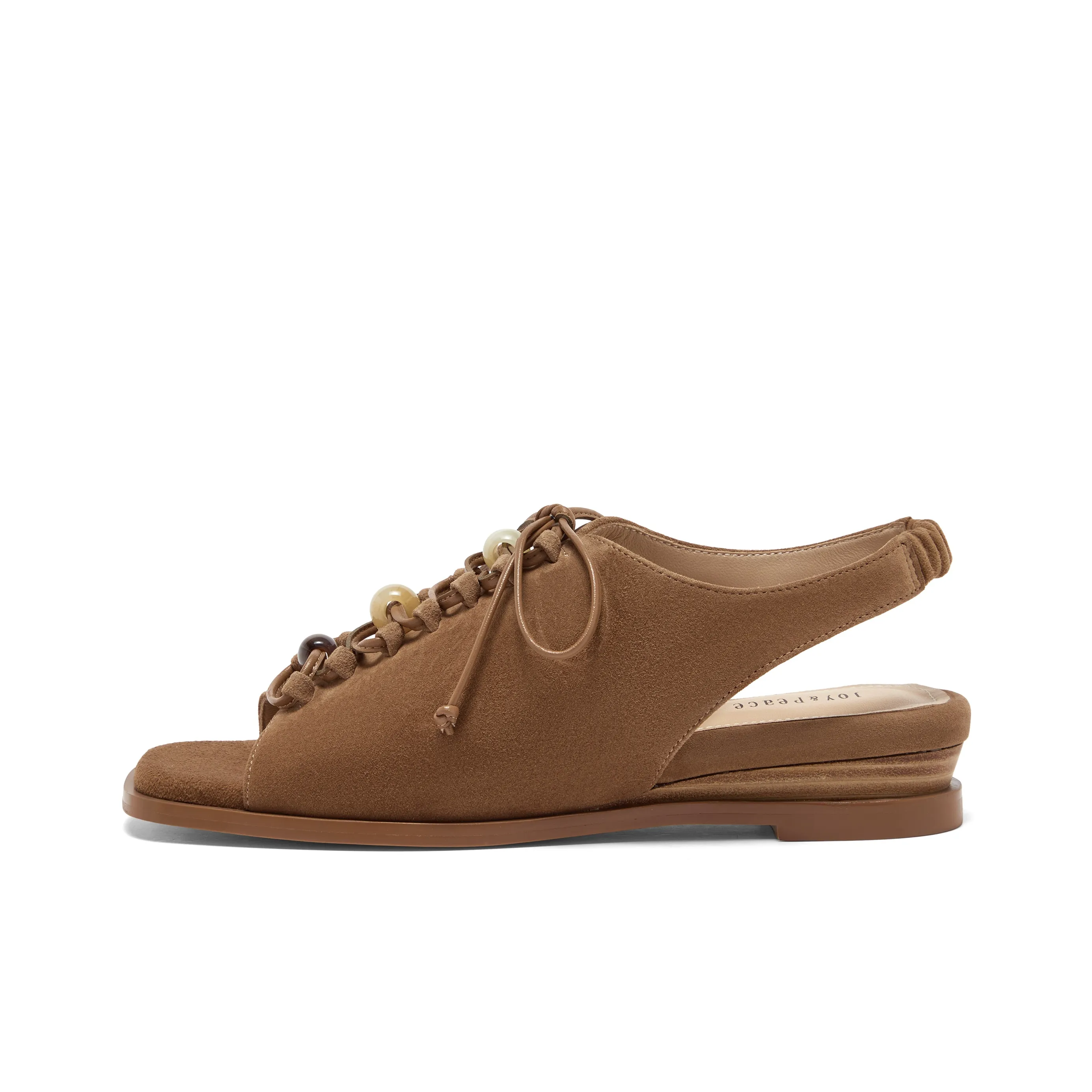 Joypeace Кокосовый зеленый Grove Берега Сандалии в римском стиле Женские Коричневый