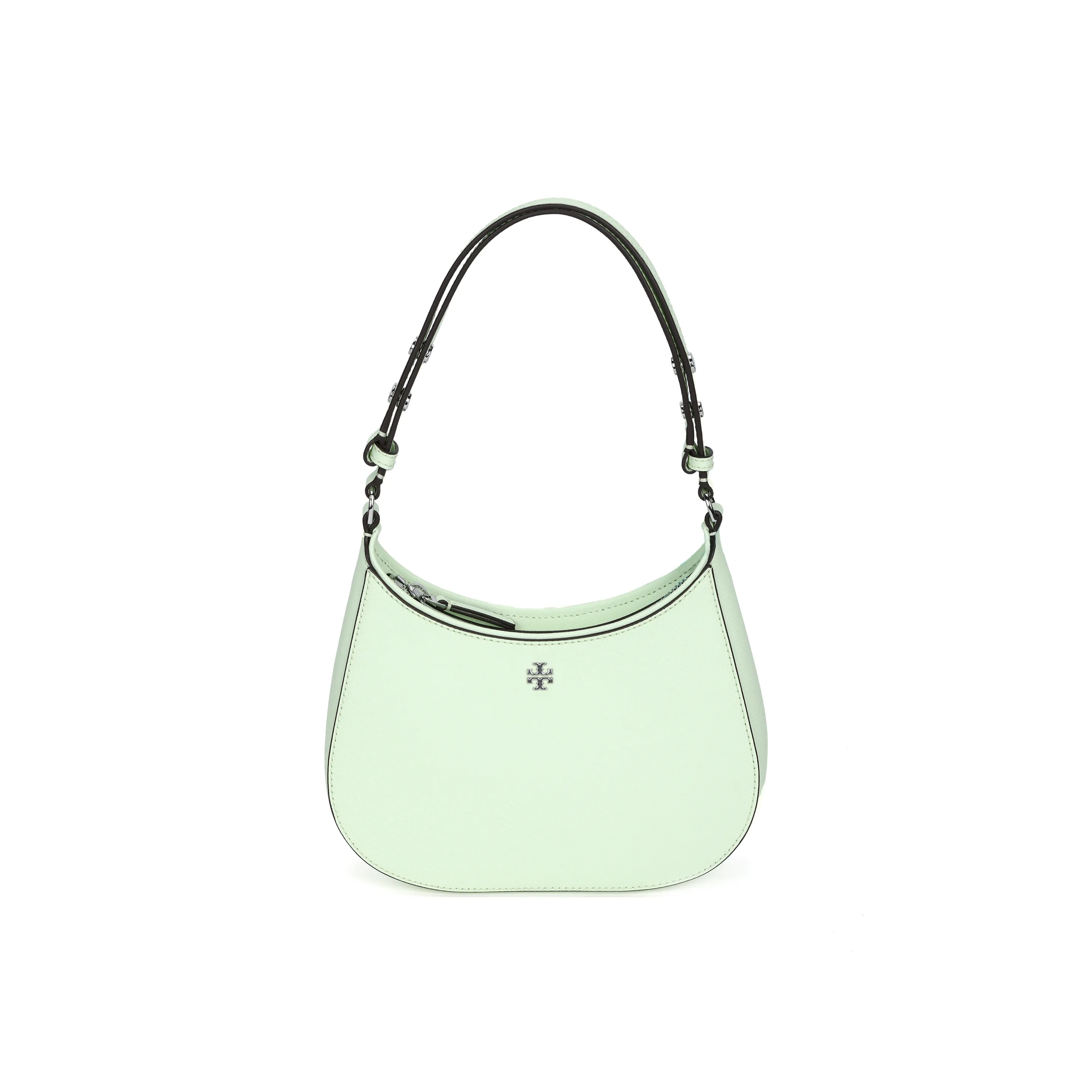 TORY BURCH Emerson Textured Cow Leather Handbag Small Size Women's Light Mint Green