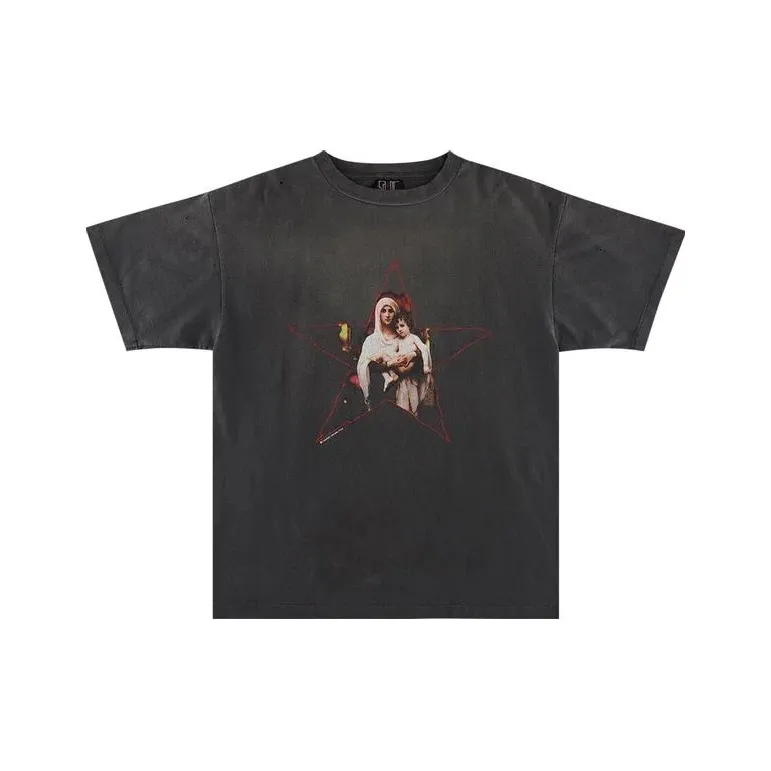 SAINT Mxxxxxx Черные Мужские T-Рубашки