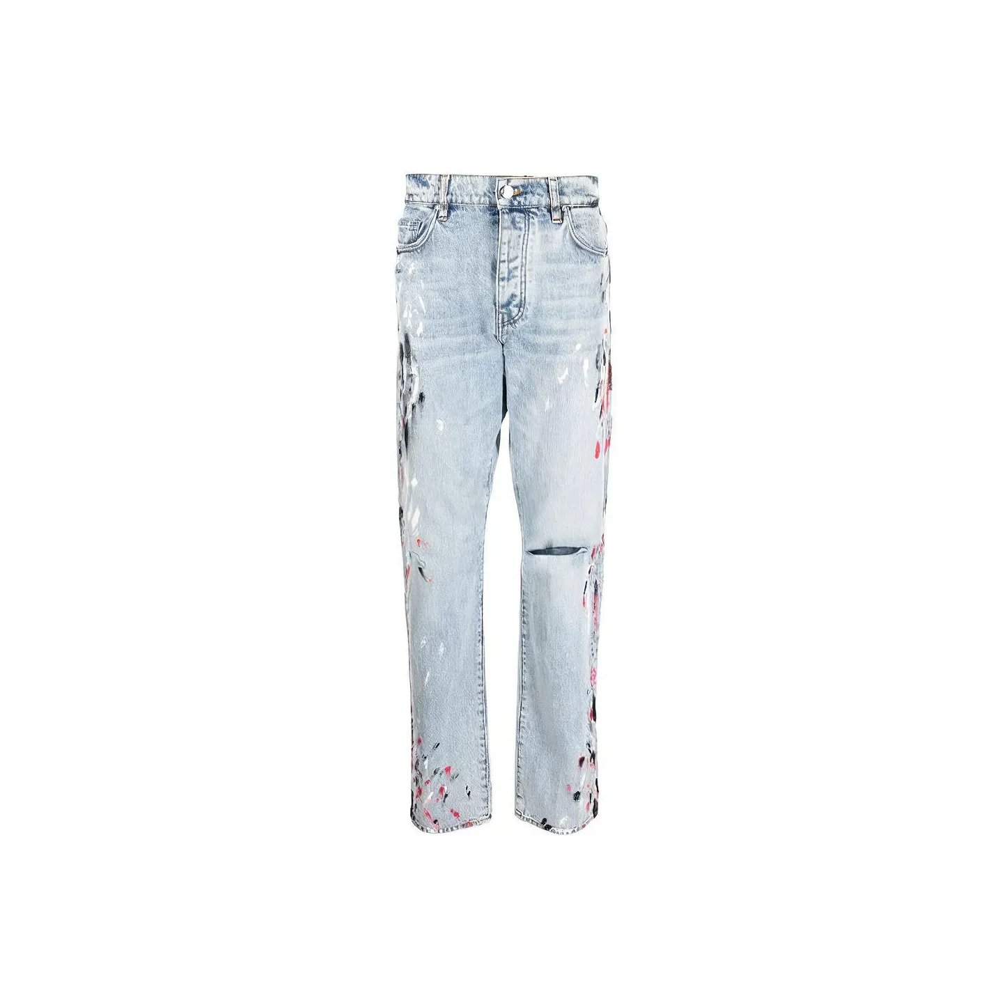 AMIRI Paint Splatter Straight Leg Jeans
