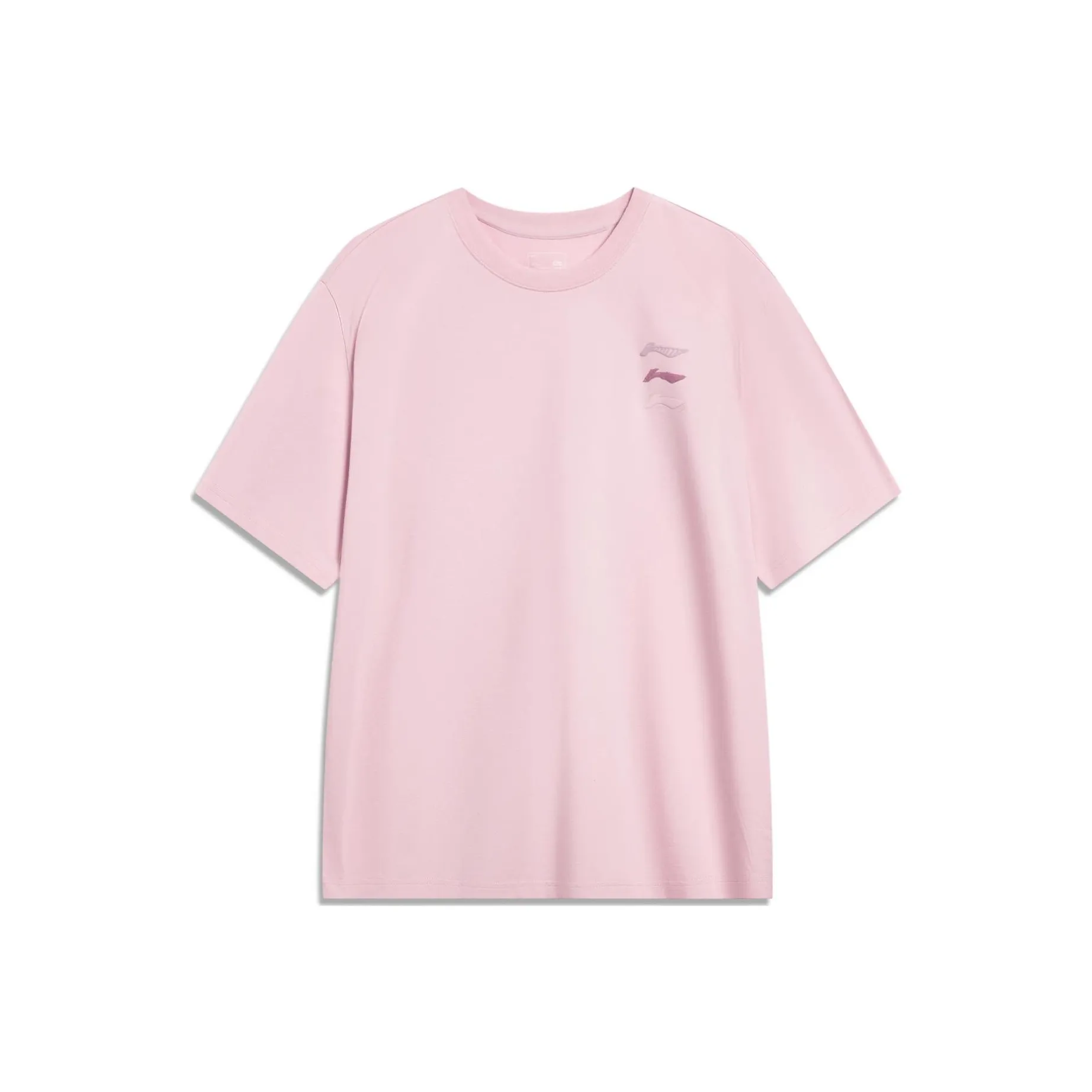 LiNing Sports Fashion Collection T Shirt Unisex Soft Sand Pink