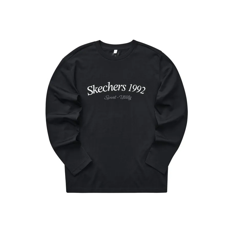 Skechers Colorful T Shirt Unisex Carbon Black