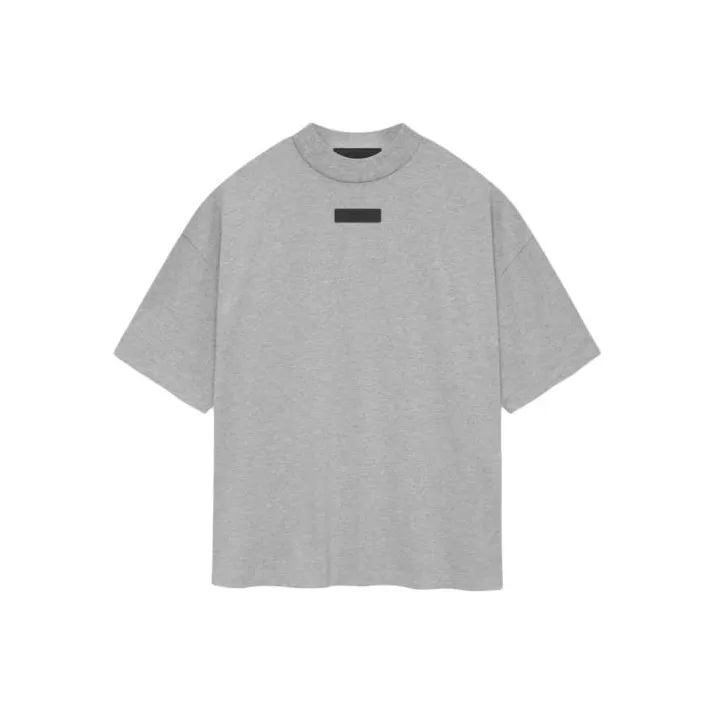 Fear of God Essentials SS24 Drop2 Crewneck T Рубашка T Рубашка Мужская Светлая Фотиния Серый Светлый Меланжевый GREY