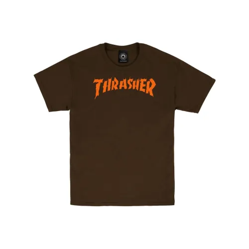 Thrasher Темно-кофейные Мужские Рубашки