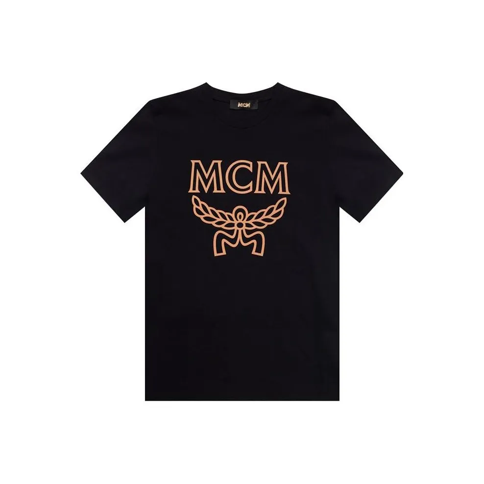 MCM Logo Printed Crewneck T-Shirt