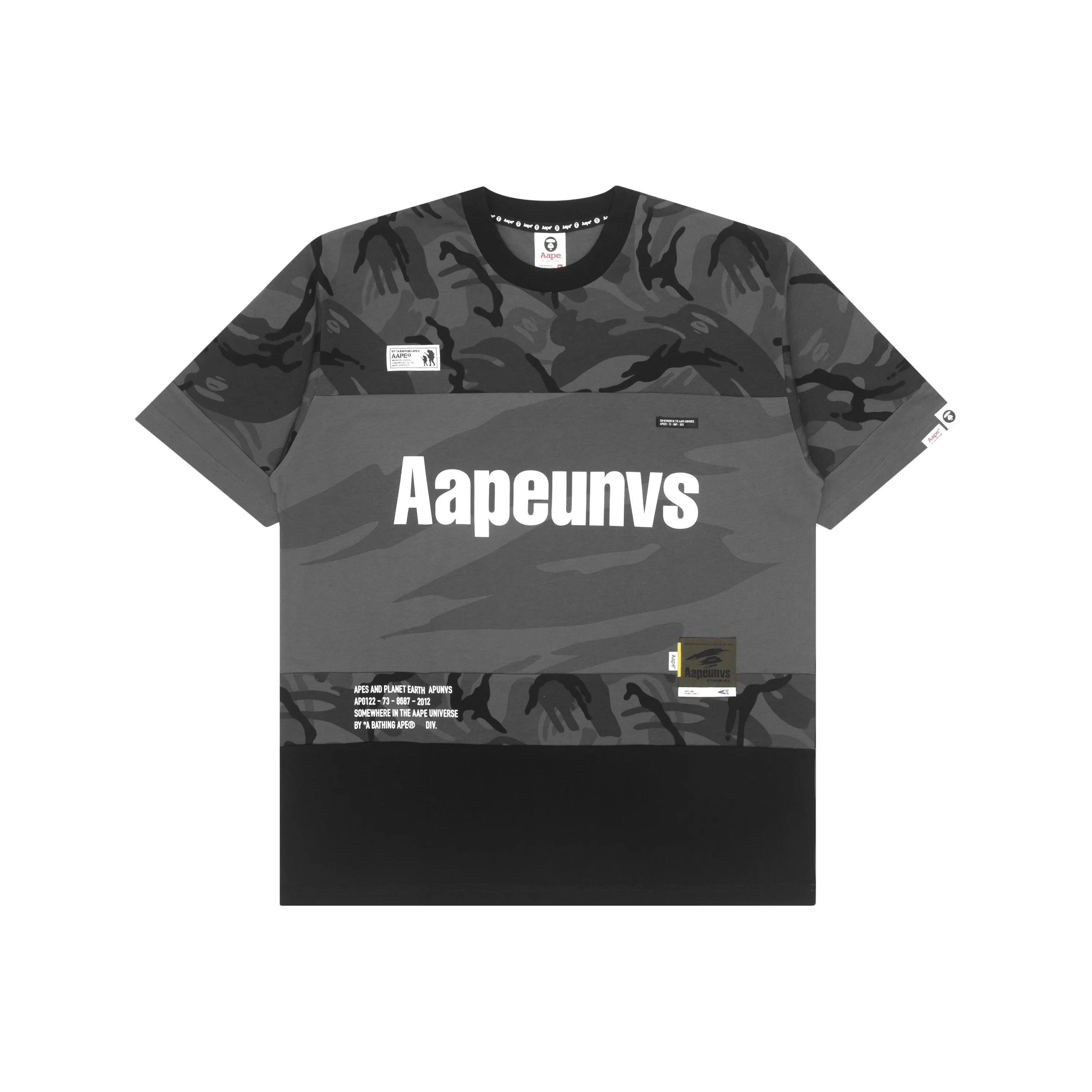 aape Черный камуфляж BKZ Унисекс T-рубашка