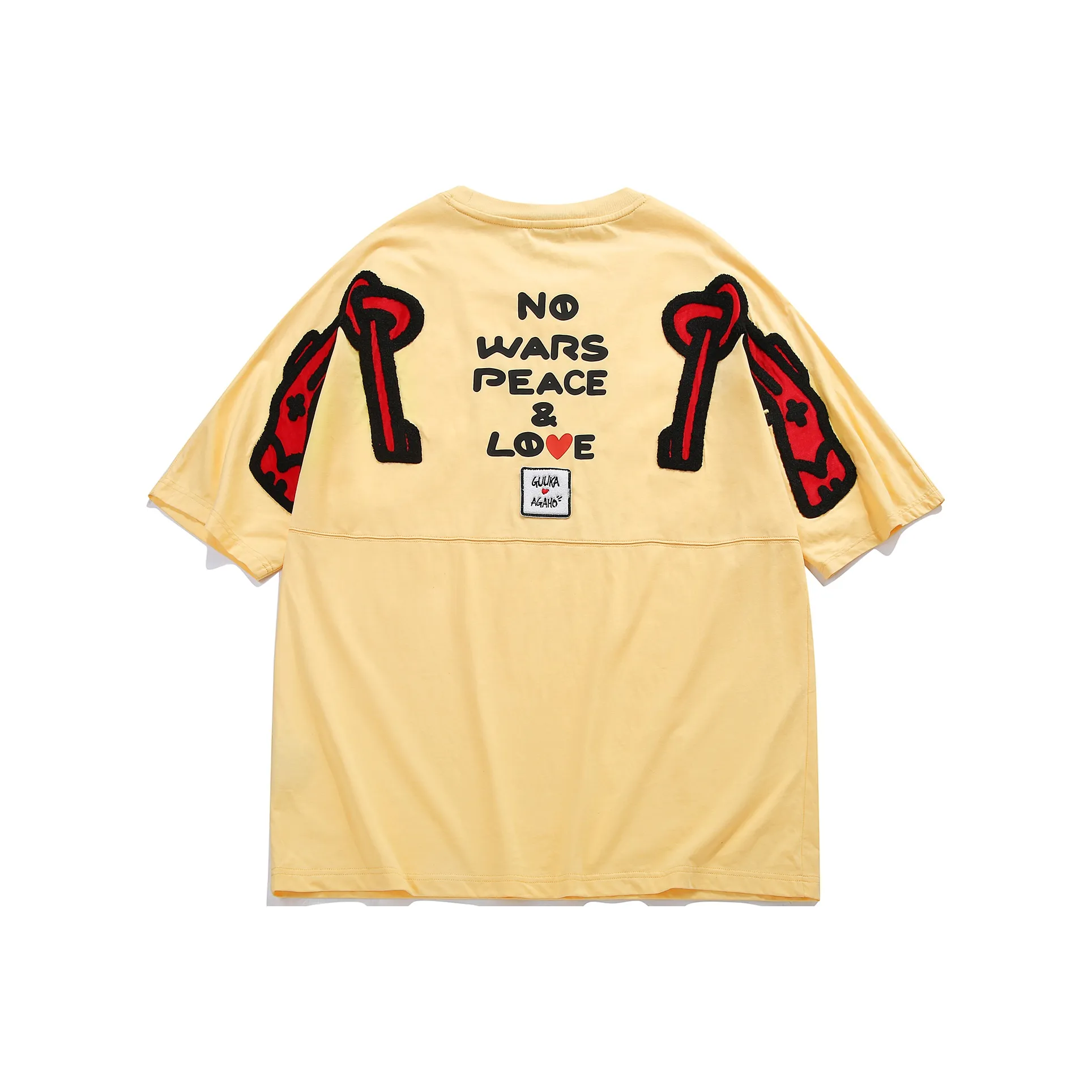 Agaho X Guuka T Shirts Men's Yellow