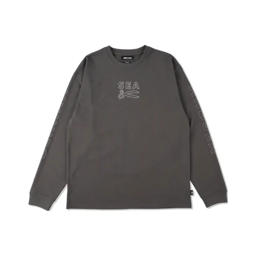 DENHAM × Wind And Sea SS23 Co Branded SERIES Угольно-черный Унисекс T Рубашки