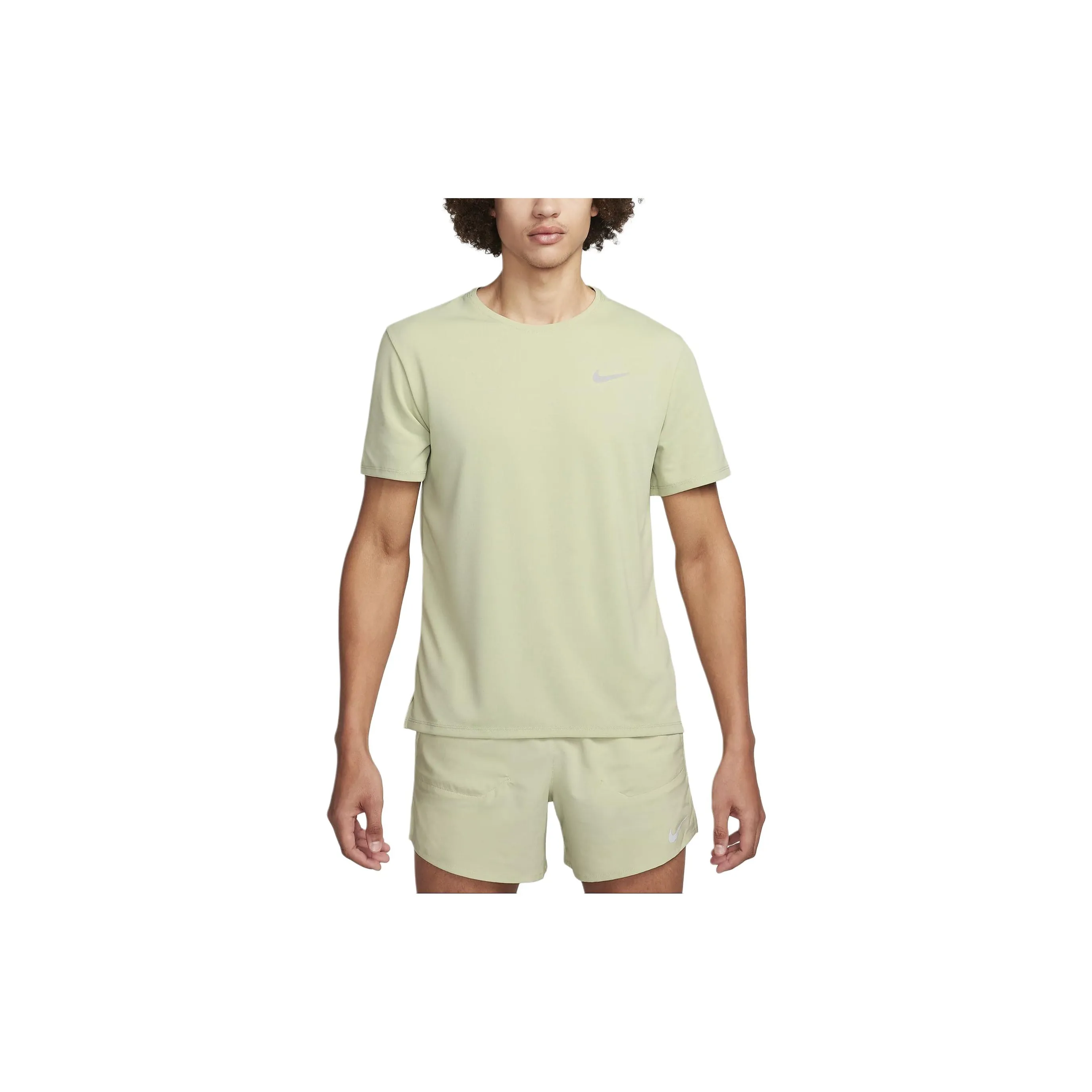 Nike MILER T Shirts Men's Olive