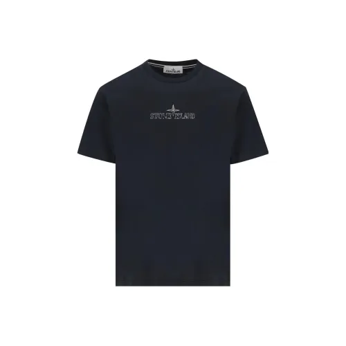 STONE ISLAND Мужские рубашки темно-синего цвета