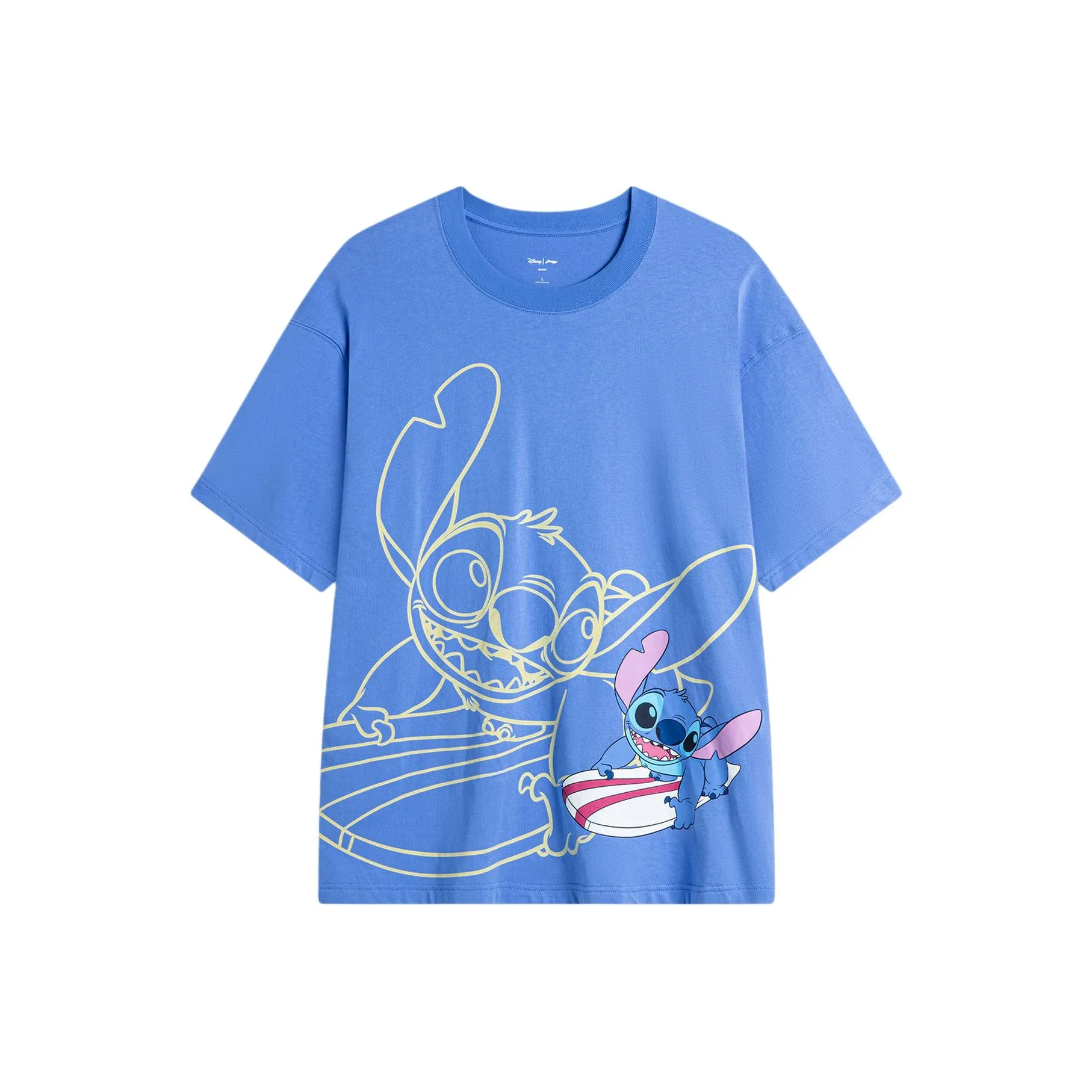 LiNing x Disney T-Shirt Мужской Радужный Синий