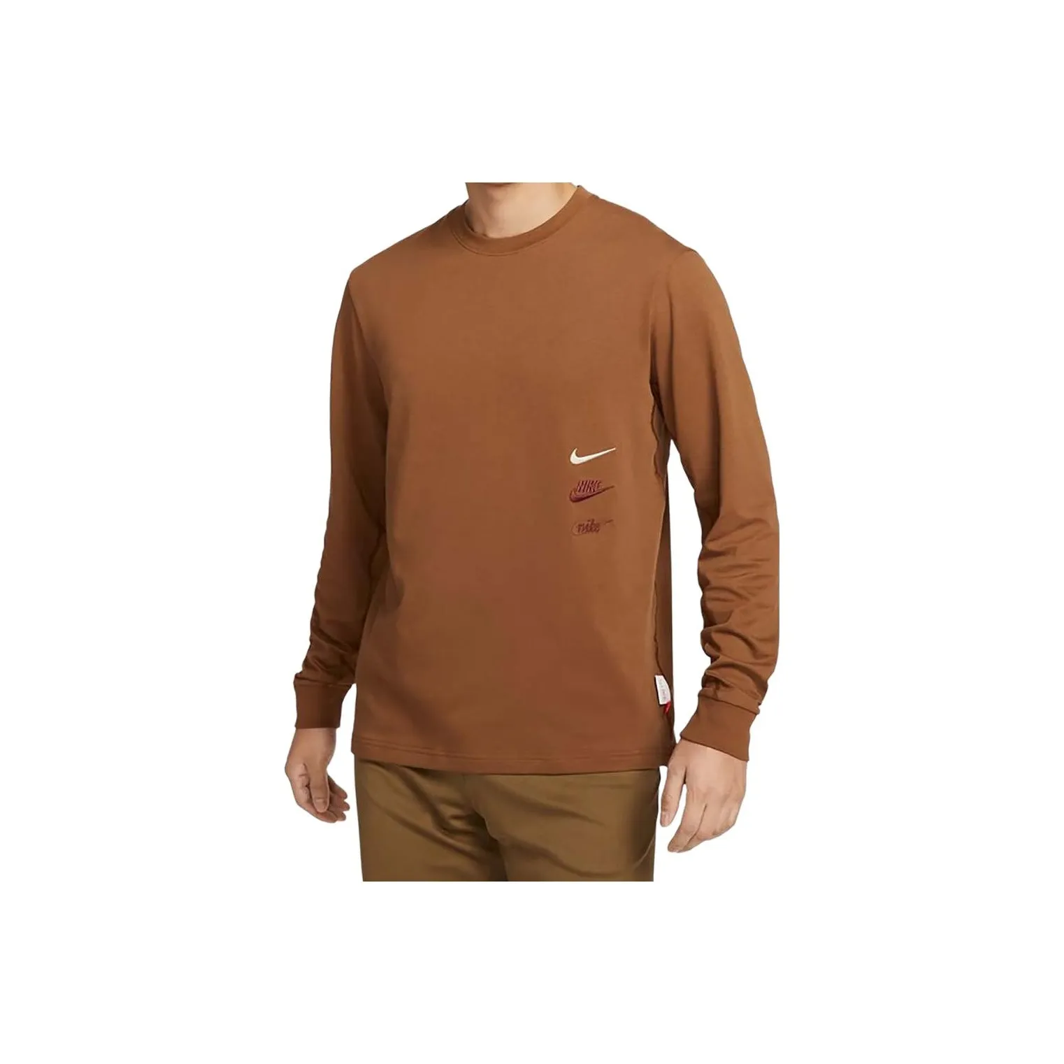 Nike T Shirts Men's Brown