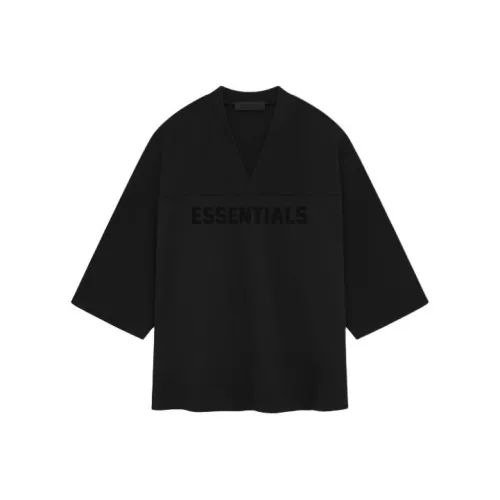 Fear of God Essentials SS24 Глубокий черный/Глубокий черный Мужские рубашки