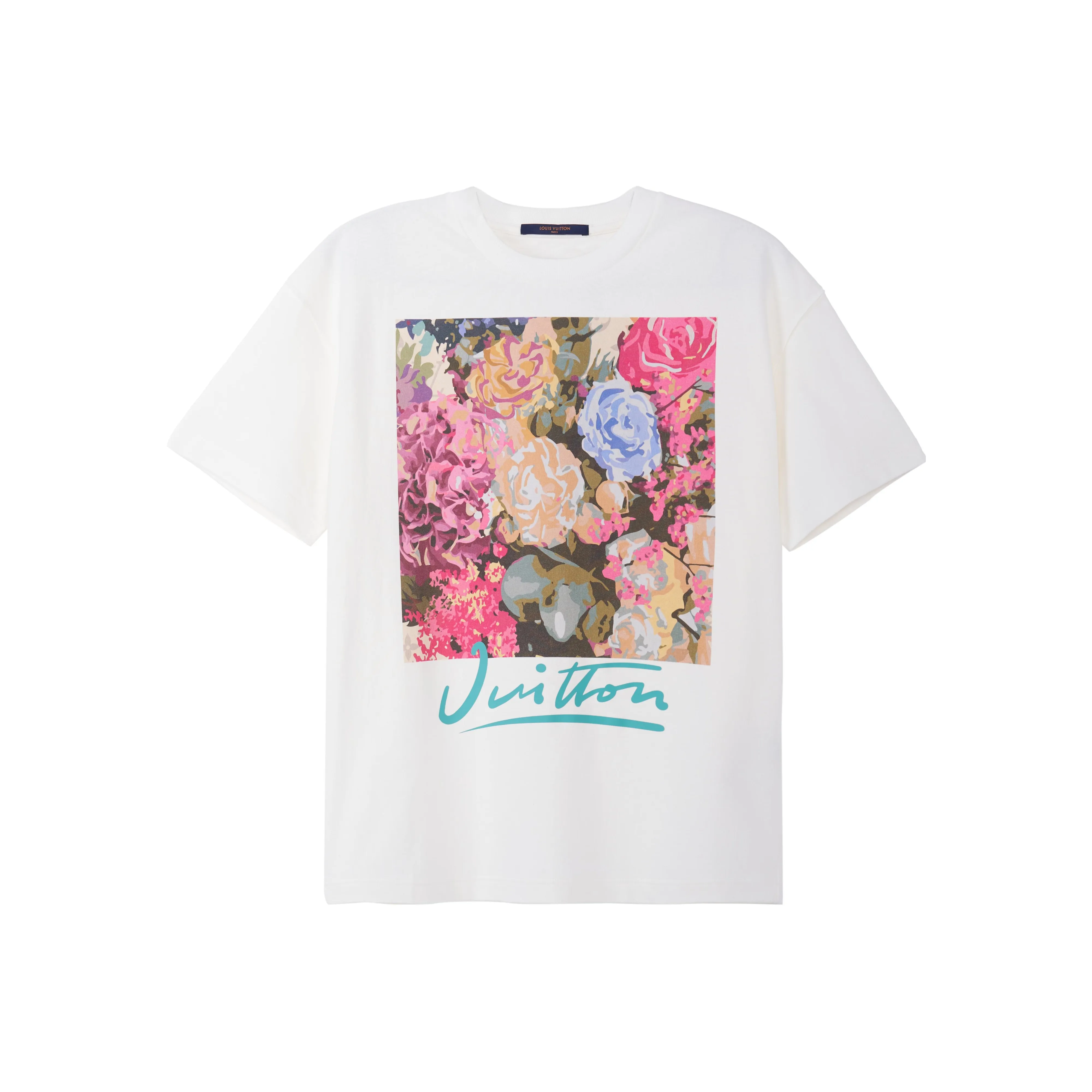 LOUIS VUITTON Lv Flower Tapestry Print T shirt