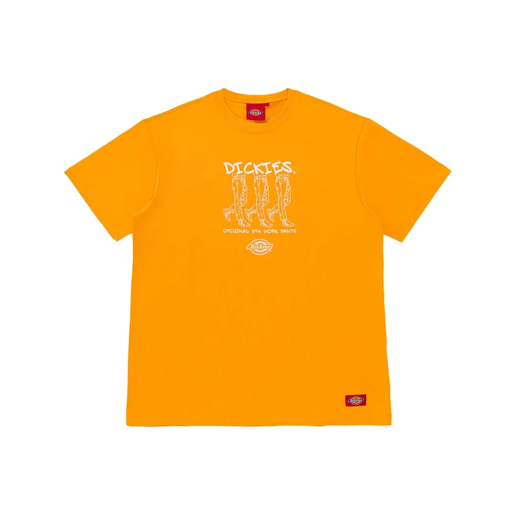 Dickies Желтый Зеленый Мужская Футболка