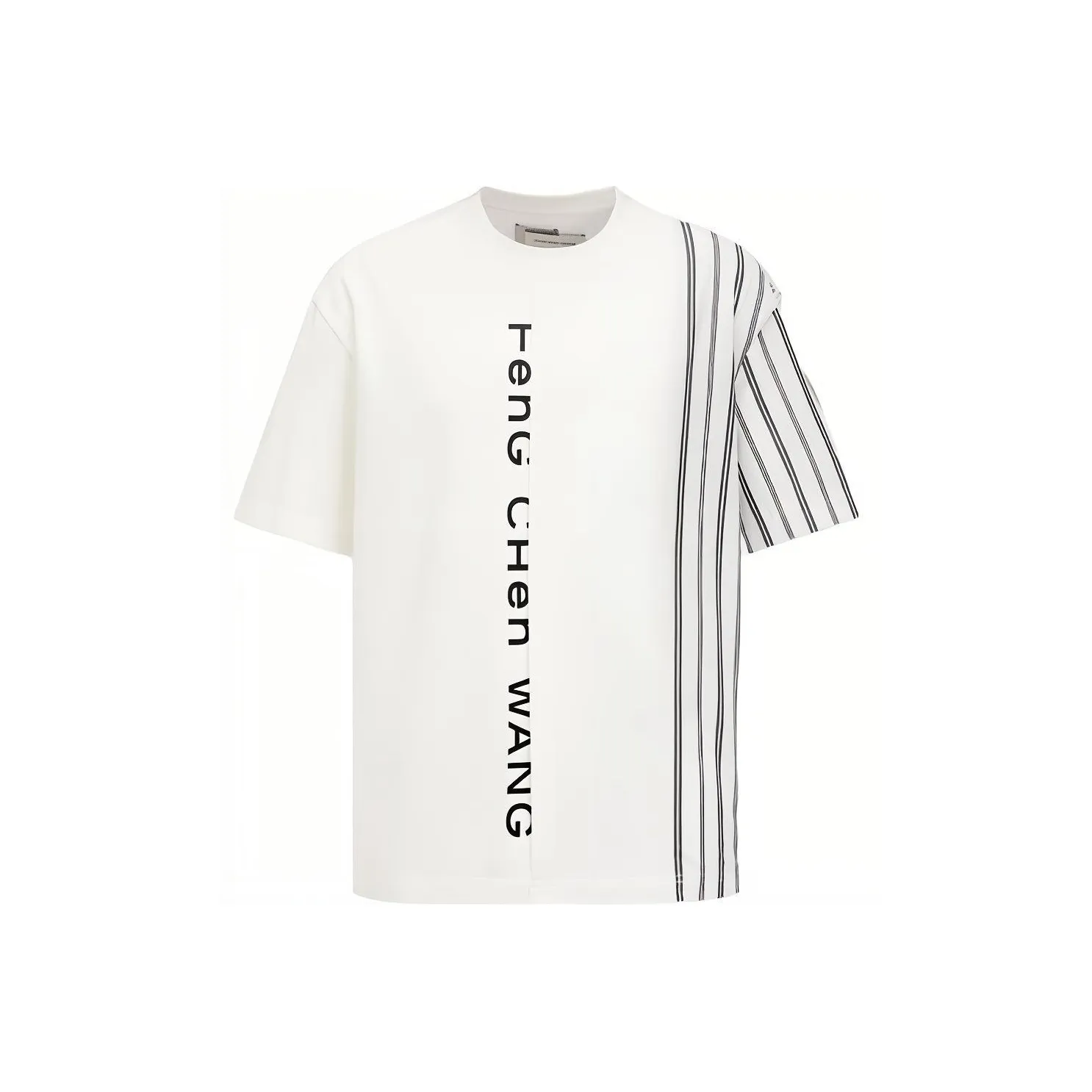 Feng Chen Wang Stitching Series Белая Мужская Рубашка T