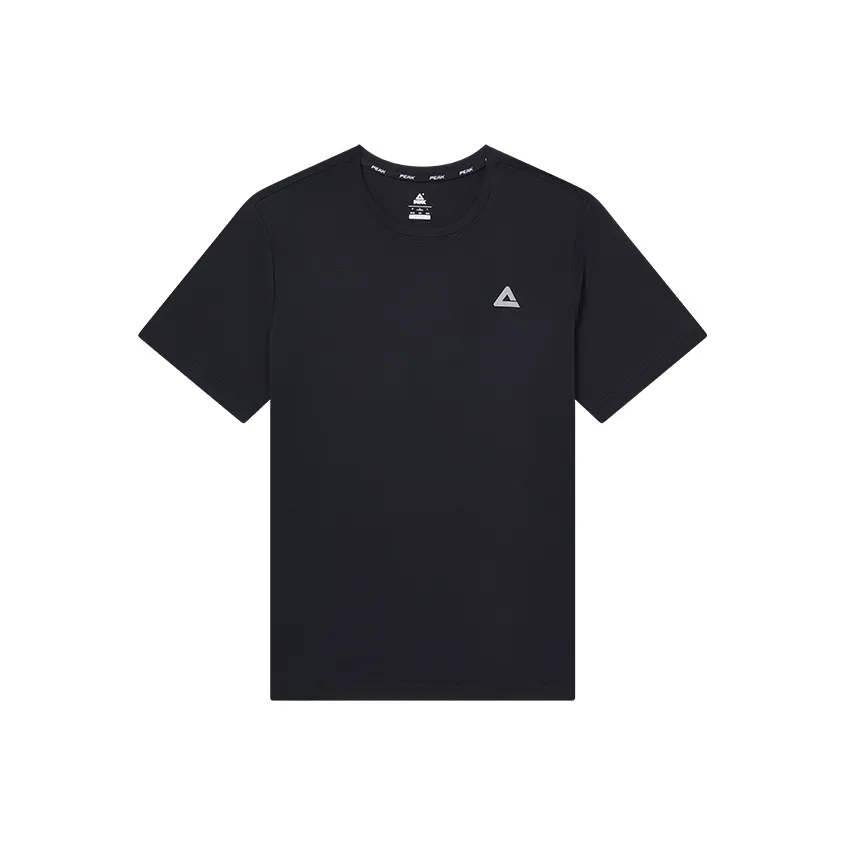 PEAK Бег Т-Рубашка Мужская Черная