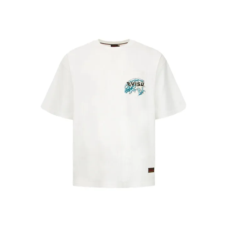 EVISU Drop Shoulder Sleeve T Shirt Men's