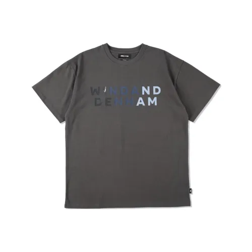 DENHAM × Wind And Sea SS23 Co Branded SERIES Уголь Унисекс T Рубашки