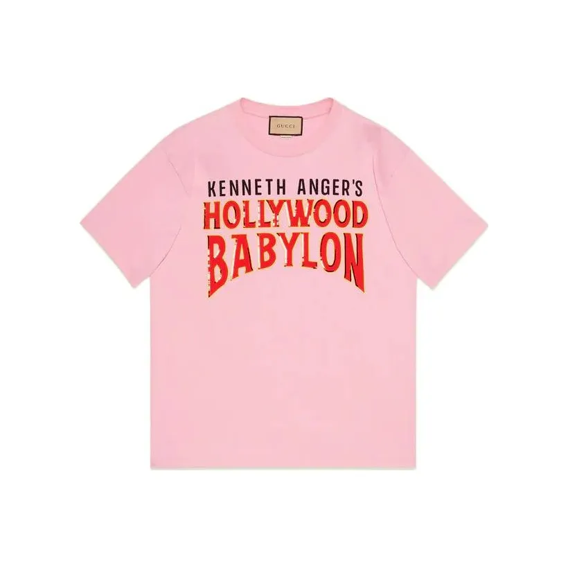 GUCCI Розовый Унисекс T-рубашки