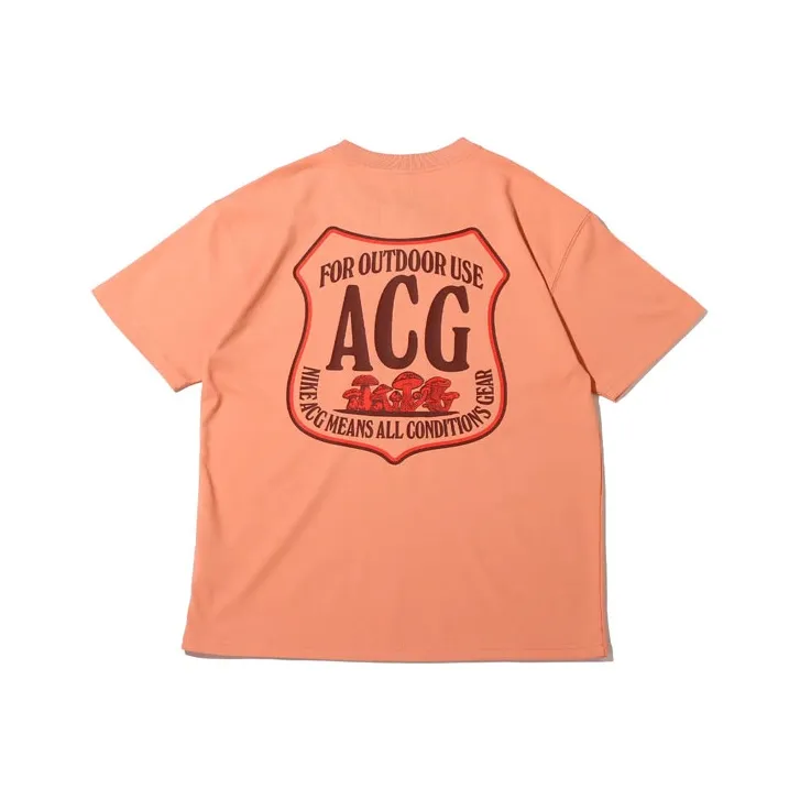 Nike ACG Drop Shoulder Sleeve T Shirt Men's Pink