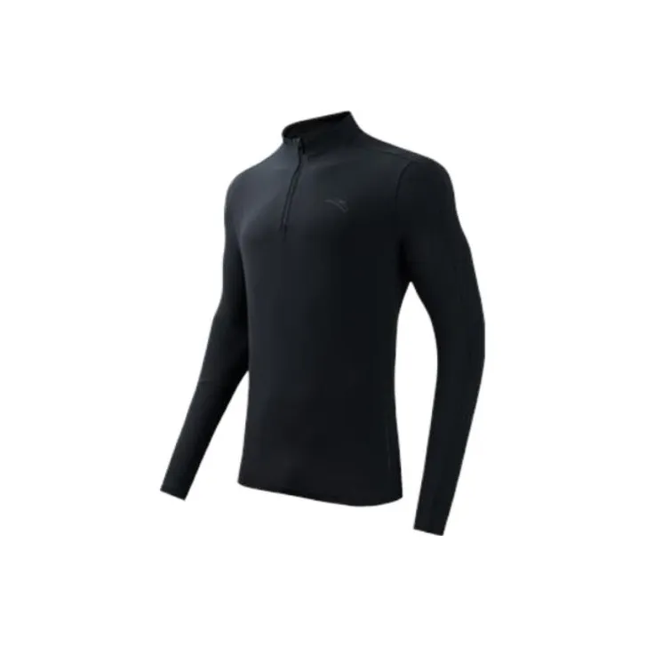 ANTA Бег Т-Рубашка Мужская Основная Черная