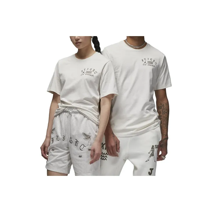 Джордан Белый Унисекс T-рубашки